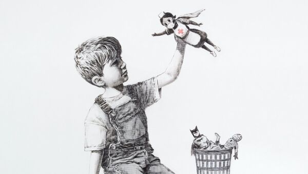 Tranh mới của Banksy - Sputnik Việt Nam