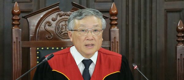 Chánh án Tòa án nhân dân Tối cao Nguyễn Hòa Bình làm Chủ tọa phiên tòa điều hành Hội đồng xét xử. Chánh án Tòa án nhân dân Tối cao Nguyễn Hòa Bình làm Chủ tọa phiên tòa điều hành Hội đồng xét xử. - Sputnik Việt Nam