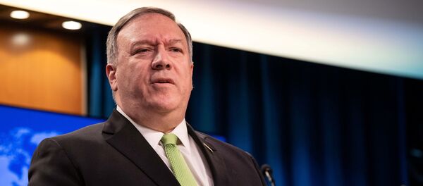 Ngoại trưởng Hoa Kỳ Mike Pompeo tại một cuộc họp báo ở Washington - Sputnik Việt Nam