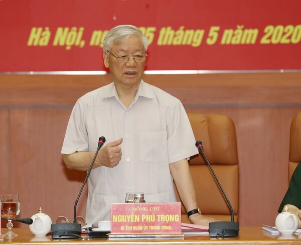 Tổng Bí thư chủ trì họp Quân ủy Trung ương, bàn nhân sự Quân đội Trung ương Khóa XIII Tổng Bí thư chủ trì họp Quân ủy Trung ương, bàn nhân sự Quân đội Trung ương Khóa XIII - Sputnik Việt Nam