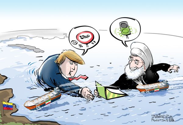 Không chỉ cung cấp nhiên liệu: Tàu chở dầu Iran thách thức lệnh cấm vận của Mỹ - Sputnik Việt Nam