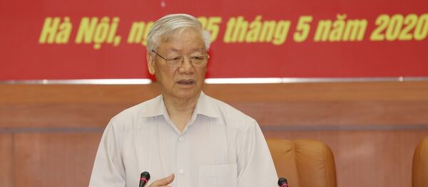 Tổng Bí thư, Chủ tịch nước Nguyễn Phú Trọng, Bí thư Quân ủy Trung ương phát biểu chỉ đạo Hội nghị. - Sputnik Việt Nam