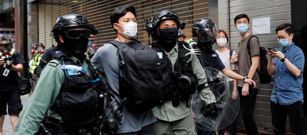 Cuộc biểu tình của Hồng Kông chống lại luật an ninh quốc gia - Sputnik Việt Nam