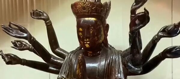 Hình ảnh nữ thần Việt Nam Kuan Am tại Bảo tàng Nhà nước phương Đông ở Moscow - Sputnik Việt Nam