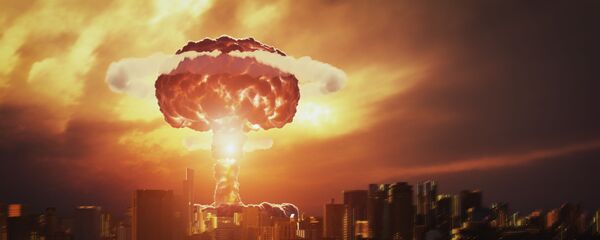 Kết xuất 3D của vụ nổ bom hạt nhân trên một thành phố - Sputnik Việt Nam