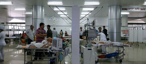 Các nạn nhân của vụ tai nạn được cấp cứu tại Bệnh viện đa khoa vùng Tây Nguyên. - Sputnik Việt Nam