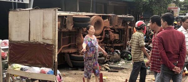 Hiện trường vụ tai nạn.  - Sputnik Việt Nam