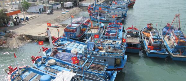 Tàu cá khai thác xa bờ neo đậu tại cảng cá Ninh Chữ (huyện Ninh Hải, Ninh Thuận). - Sputnik Việt Nam
