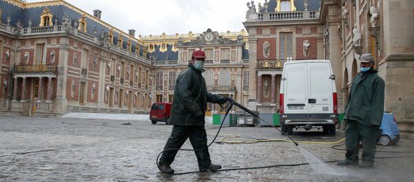 Khử trùng quần thể kiến ​​trúc Versailles sau khi mở lại tại Pháp - Sputnik Việt Nam