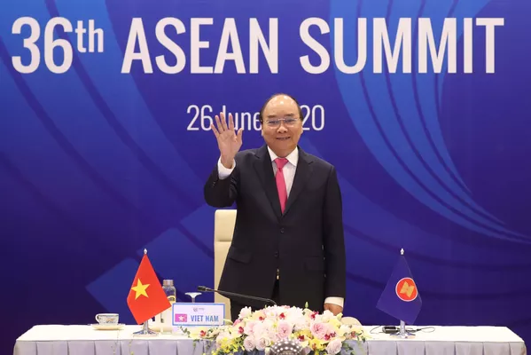 Thủ tướng Nguyễn Xuân Phúc, Chủ tịch ASEAN 2020 phát biểu tại Lễ khai mạc Hội nghị Cấp cao ASEAN lần thứ 36. Thủ tướng Nguyễn Xuân Phúc, Chủ tịch ASEAN 2020 phát biểu tại Lễ khai mạc Hội nghị Cấp cao ASEAN lần thứ 36. - Sputnik Việt Nam