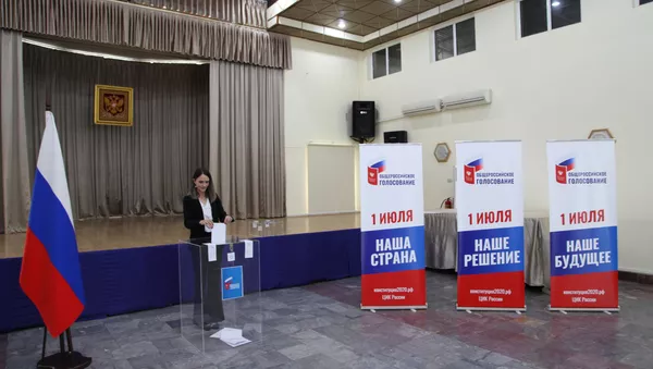 Tại Việt Nam diễn ra cuộc bỏ phiếu về sửa đổi Hiến pháp Nga. - Sputnik Việt Nam