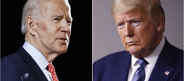 Ảnh kết hợp của cựu Phó Tổng thống Hoa Kỳ Joe Biden và Tổng thống Hoa Kỳ Donald Trump Ảnh kết hợp của cựu Phó Tổng thống Hoa Kỳ Joe Biden và Tổng thống Hoa Kỳ Donald Trump - Sputnik Việt Nam