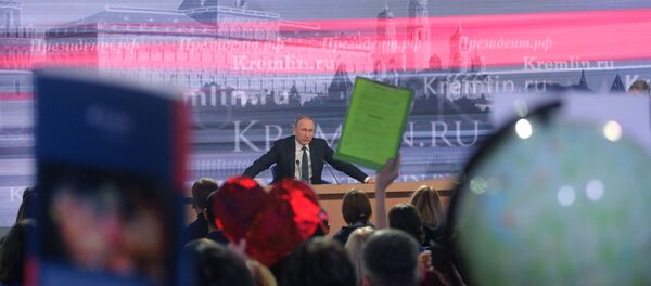 Cuộc họp báo thường niên của tổng thống Putin - Sputnik Việt Nam
