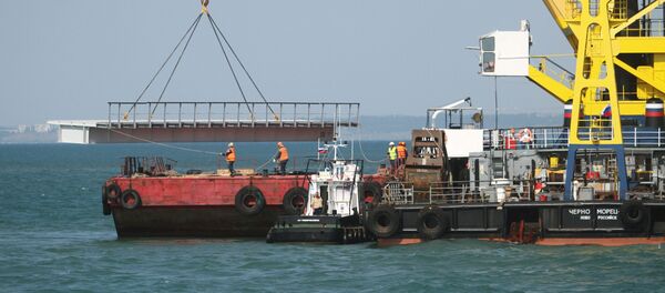 Công tác chuẩn bị trước khi xây dựng cầu Kerch ở Taman - Sputnik Việt Nam
